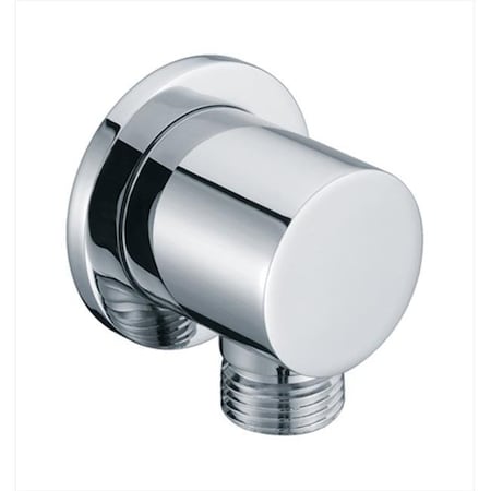 Dawn Kitchen & Bath Products Dawn Kitchen WCTR50100 Shower Wall Mount Supply Round Elbow; Chrome WCTR50100